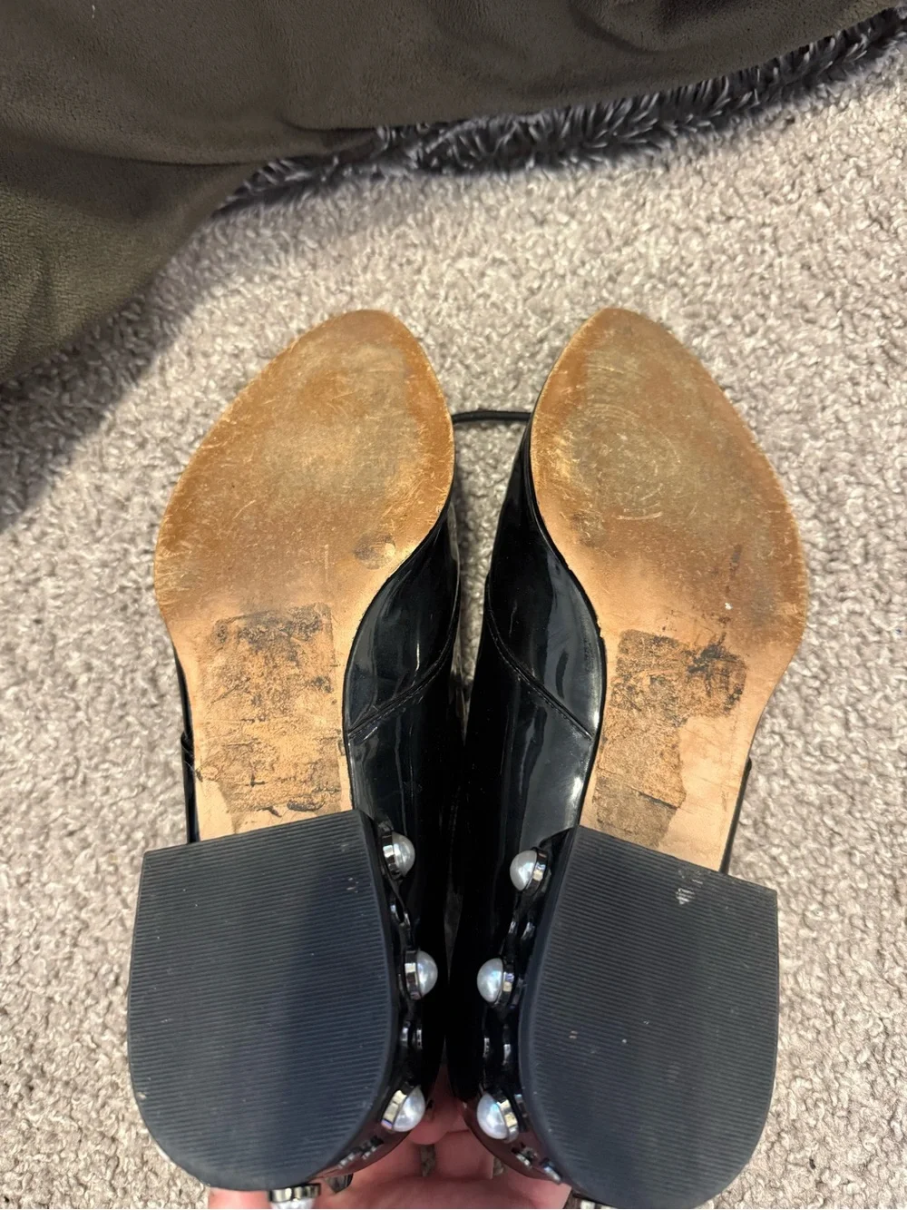 Sole Society Black Patent Leather Lace-Up Oxfords